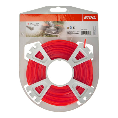 Stihl 2.7mm Square Mowing (Strimmer) Line – Red (fits FS 361 C-EM, FS 411 C-EM, FS 461 C-EM, FS 461 C-EM L)