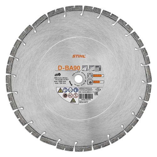 Stihl D-BA90 Diamond Cutting Disc/Wheel - For Concrete/Asphalt/All-Purpose