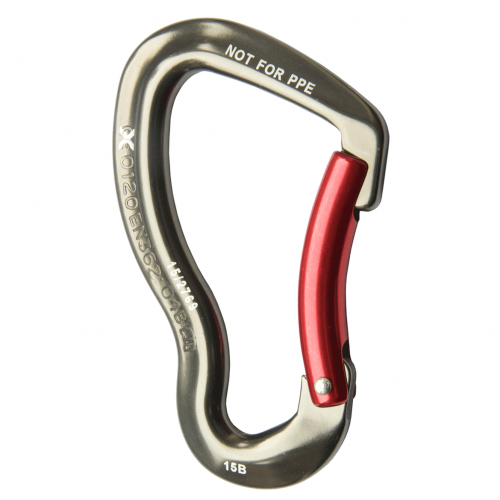 ISC Gator Bent Gate 25kn Aluminium Karabiner