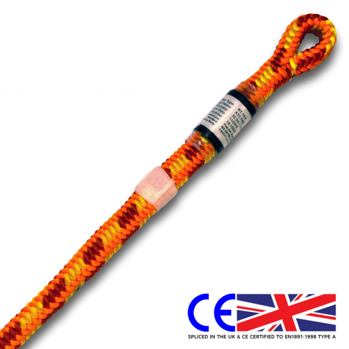 Yale XTC Fire 13mm Climbing Rope 1 Spliced Eye