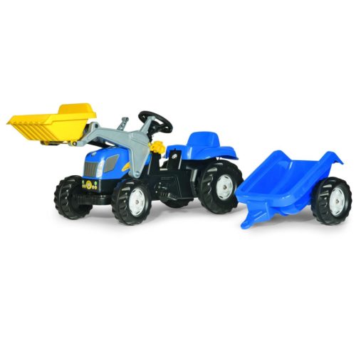 Rolly Kid New Holland T7040 Tractor with Frontloader and Trailer