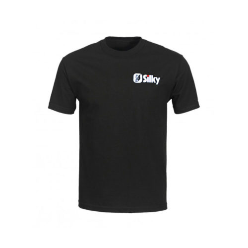 Silky Black Cotton T-Shirt