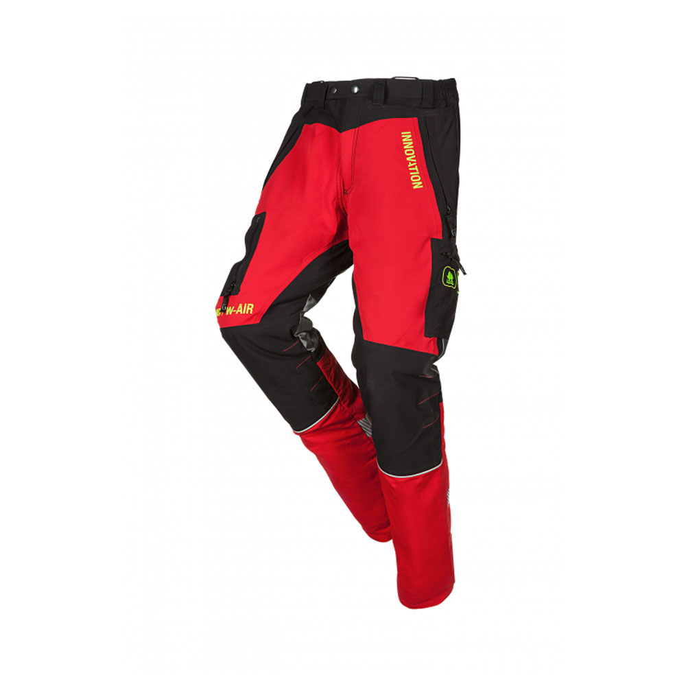 SIP  Innovation II Type A CHAINSAW Trousers Black & Red-1SPV 