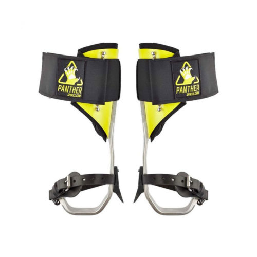 Panther Aluminium Climbing Spikes Short Gaffs - Velcro Straps