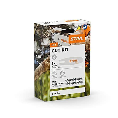 Stihl Cut Kit 1 - 4" 1/4" P .043" (1.1mm) Guide Bar + Chainsaw Chain 3007-000-9900 - 28 Drive Links (for GTA 26)
