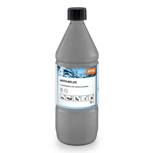 Stihl Moto4Plus Fuel (Alkylate Petrol for 4-Stroke Engines) - 1 Litre 7009-319-0003 [Collection/Local Delivery Only]