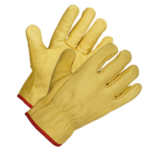Himalayan H310-YL Yellow Leather Fleece Lined General Work Gloves