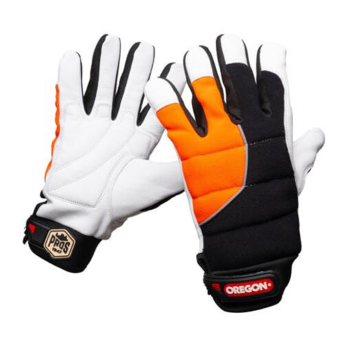 Oregon Protect PRO Hi-Vis Orange/Black Chainsaw Gloves - 650301